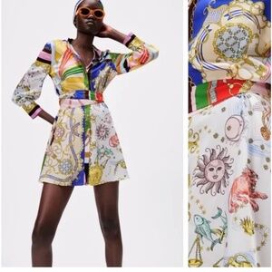 Zara Printed Mini Dress